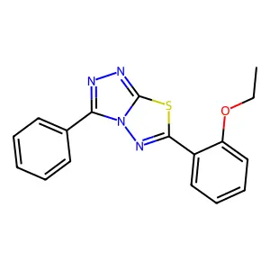 6-(2-Ethoxyphenyl)-3-phenyl[1,2,4]triazolo[3,4-b][1,3,4]thiadiazole structure