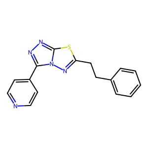 6-(2-Phenylethyl)-3-(4-pyridinyl)[1,2,4]triazolo[3,4-b][1,3,4]thiadiazole structure