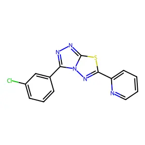 3-(3-Chlorophenyl)-6-pyridin-2-yl-[1,2,4]triazolo[3,4-b][1,3,4]thiadiazole structure