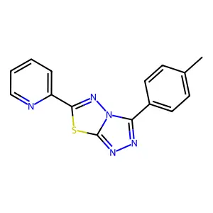 3-(4-Methylphenyl)-6-(2-pyridinyl)[1,2,4]triazolo[3,4-b][1,3,4]thiadiazole structure