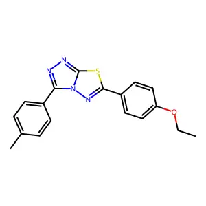 6-(4-Ethoxyphenyl)-3-(4-methylphenyl)-[1,2,4]triazolo[3,4-b][1,3,4]thiadiazole structure