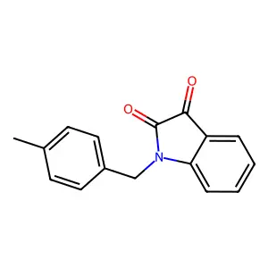 1-(4-methylbenzyl)-1H-indole-2,3-dione structure