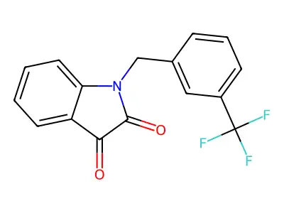 1-[3-(trifluoromethyl)benzyl]-1H-indole-2,3-dione structure