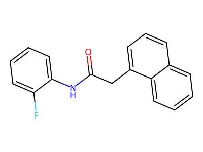 N-(2-fluorophenyl)-2-(1-naphthyl)acetamide structure