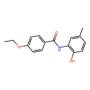 4-乙氧基-N-(2-羟基-5-甲基苯基)苯甲酰胺 structure