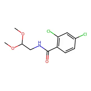 2,4-dichloro-N-(2,2-dimethoxyethyl)benzamide structure