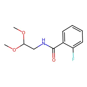 N-(2,2-dimethoxyethyl)-2-fluorobenzamide structure