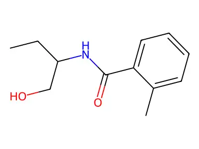 N-(1-hydroxybutan-2-yl)-2-methylbenzamide structure