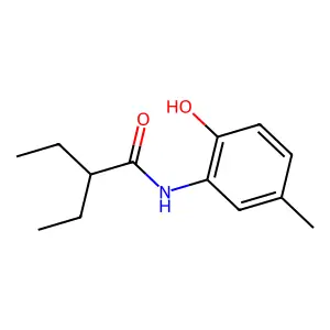 2-ethyl-N-(2-hydroxy-5-methylphenyl)butanamide structure