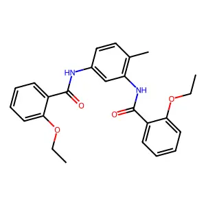 2-ethoxy-N-[3-[(2-ethoxybenzoyl)amino]-4-methylphenyl]benzamide structure