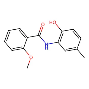 N-(2-hydroxy-5-methylphenyl)-2-methoxybenzamide structure