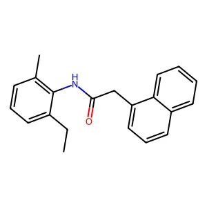 N-(2-ethyl-6-methylphenyl)-2-(1-naphthyl)acetamide structure