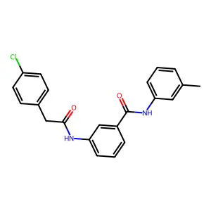 3-{[(4-chlorophenyl)acetyl]amino}-N-(3-methylphenyl)benzamide structure