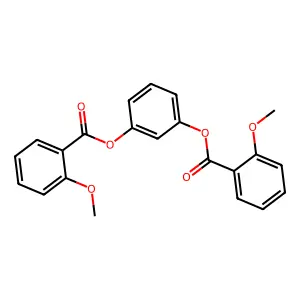 3-[(2-Methoxybenzoyl)oxy]phenyl 2-methoxybenzoate structure
