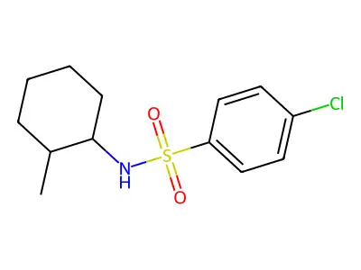4-chloro-N-(2-methylcyclohexyl)benzenesulfonamide structure