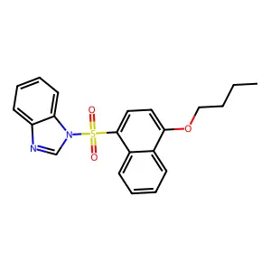 1-(4-Butoxynaphthalen-1-yl)sulfonylbenzimidazole structure