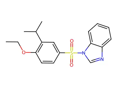 1-(4-Ethoxy-3-propan-2-ylphenyl)sulfonylbenzimidazole structure