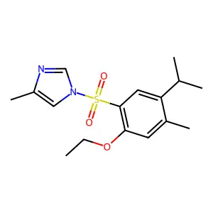 1-[(2-ethoxy-5-isopropyl-4-methylphenyl)sulfonyl]-4-methyl-1H-imidazole structure