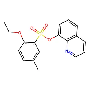 Quinolin-8-yl 2-ethoxy-5-methylbenzenesulfonate structure