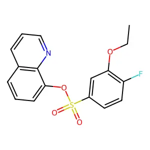 8-Quinolinyl 3-ethoxy-4-fluorobenzenesulfonate structure