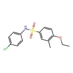 N-(4-chlorophenyl)-4-ethoxy-3-methylbenzenesulfonamide structure