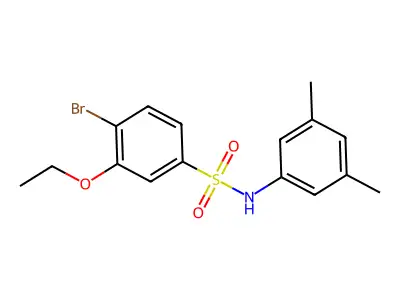 4-bromo-N-(3,5-dimethylphenyl)-3-ethoxybenzenesulfonamide structure