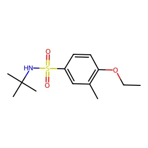 N-(tert-butyl)-4-ethoxy-3-methylbenzenesulfonamide structure