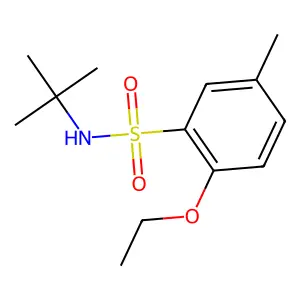 N-tert-butyl-2-ethoxy-5-methylbenzenesulfonamide structure