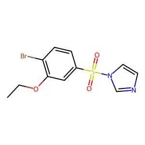 1-(4-Bromo-3-ethoxyphenyl)sulfonylimidazole structure