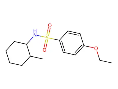 4-ethoxy-N-(2-methylcyclohexyl)benzenesulfonamide structure