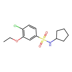 4-chloro-N-cyclopentyl-3-ethoxybenzenesulfonamide structure