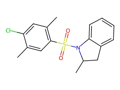 1-[(4-Chloro-2,5-dimethylphenyl)sulfonyl]-2-methylindoline structure