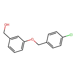 [3-[(4-Chlorophenyl)methoxy]phenyl]methanol structure