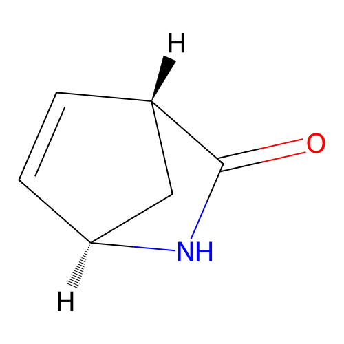 (1R,4R)-2-azabicyclo[2.2.1]hept-5-en-3-one structure