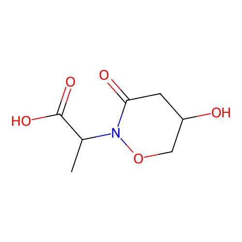 2-(5-Hydroxy-3-oxooxazinan-2-yl)propanoic acid structure