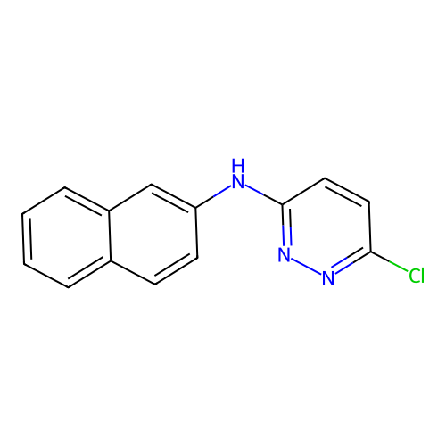 6-chloro-N-naphthalen-2-ylpyridazin-3-amine structure