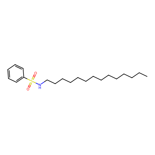 N-tetradecylbenzenesulfonamide structure