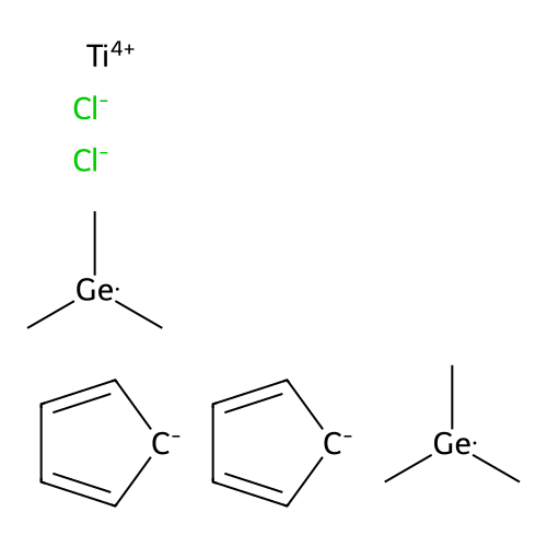 Titanium(4+) chloride cyclopenta-2,4-dien-1-ide--trimethylgermyl (1/2/2/2) structure