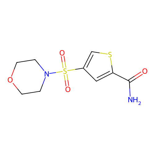 4-(4-Morpholinylsulfonyl)-2-thiophenecarboxamide structure