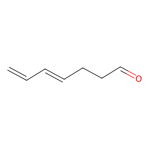 (4E)-hepta-4,6-dienal structure
