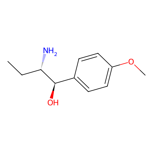 (1R,2S)-2-amino-1-(4-methoxyphenyl)butan-1-ol structure
