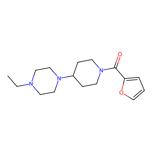 [4-(4-Ethylpiperazin-1-yl)piperidin-1-yl](furan-2-yl)methanone structure