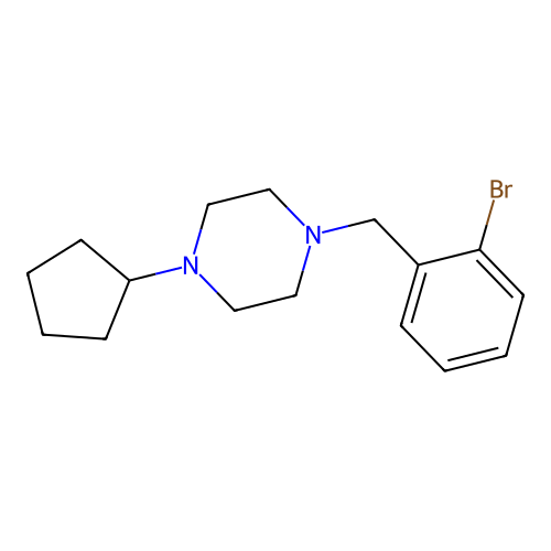 1-(2-Bromobenzyl)-4-cyclopentylpiperazine structure