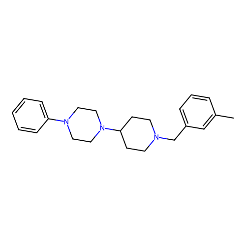1-[1-(3-Methylbenzyl)piperidin-4-yl]-4-phenylpiperazine structure