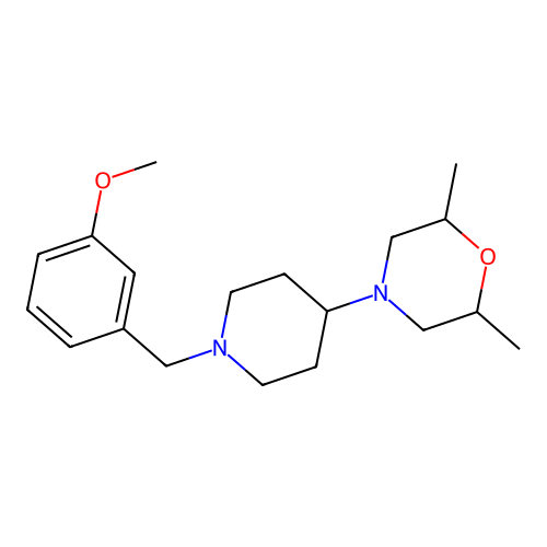 4-[1-(3-Methoxybenzyl)piperidin-4-yl]-2,6-dimethylmorpholine structure