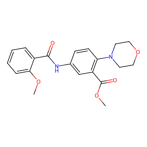 Methyl 5-[(2-methoxybenzoyl)amino]-2-morpholin-4-ylbenzoate structure