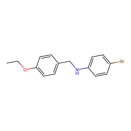 4-bromo-N-(4-ethoxybenzyl)aniline structure