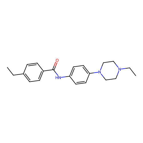 4-ethyl-N-[4-(4-ethylpiperazin-1-yl)phenyl]benzamide structure
