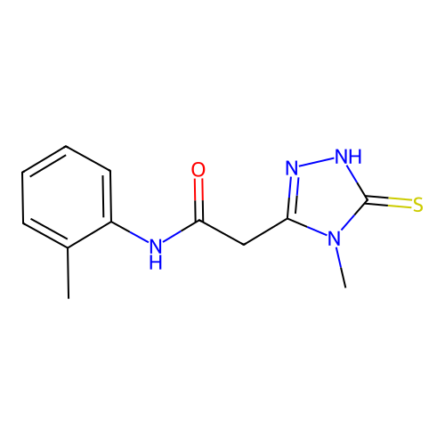 2-(5-Mercapto-4-methyl-4H-[1,2,4]triazol-3-yl)-N-o-tolyl-acetamide structure