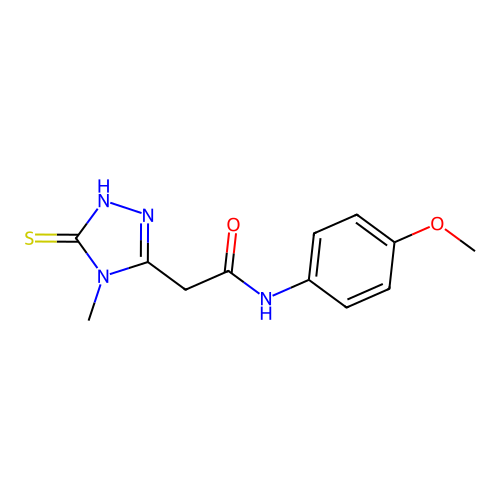 2-(5-Mercapto-4-methyl-4H-[1,2,4]triazol-3-yl)-N-(4-methoxy-phenyl)-acetamide structure